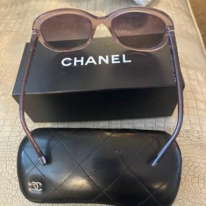 Chanel Pink Quilted Sunglasses